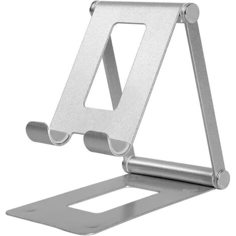 Soporte de escritorio ajustable de aleación de aluminio para teléfono y tableta, compatible con una variedad de teléfonos inteligentes.