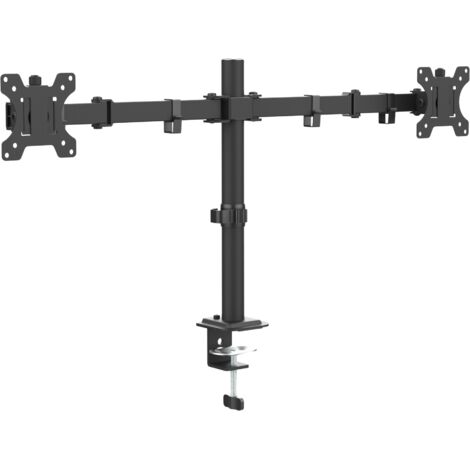 Soporte de escritorio Cabletech UDT01-C024 para dos monitores de 17" a 32", ajustable.
