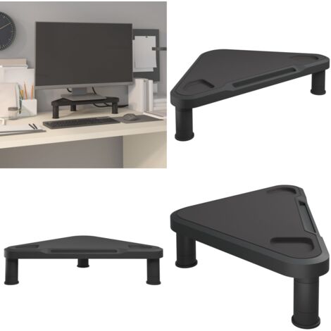 Soporte de esquina para monitor negro 49x28x10,5 cm - Soporte de esquina - Soporte de escritorio