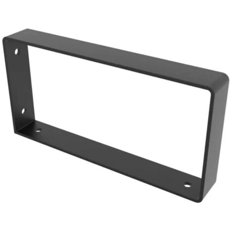 Soporte de estilo industrial en acero negro mate, H.10.6 x D.21 cm REI