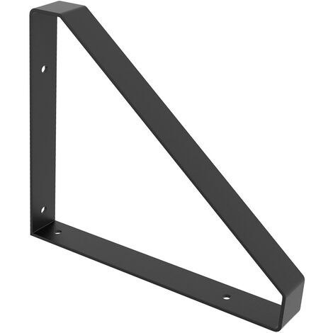 Soporte de estilo industrial en acero negro mate, H.26.1 x D.21 cm REI