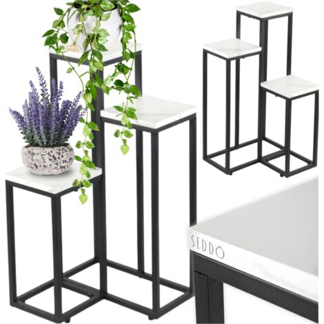 Soporte de flores de metal de varios niveles para macetas, flores, plantas, estantes, soportes