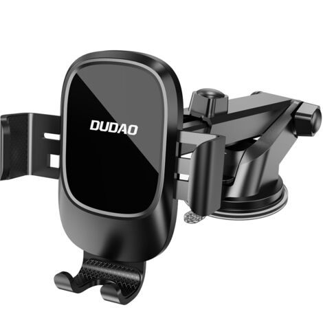 Soporte de gravedad para smartphone F5N+ con ventosa para parabrisas de cabina - negro