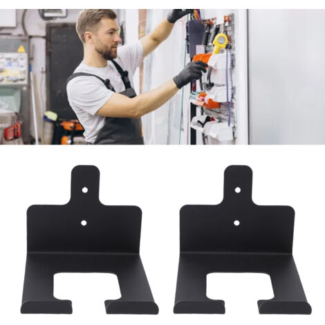Soporte de herramientas de pared para garaje – estante de jardín – 2 piezas – soporte para desbrozadora