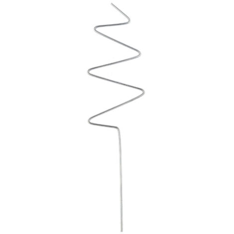 Soporte de hierro para plantas: soporte metálico robusto para rosas, clemátides y huertos (30–40 cm, color plata, 1 unidad).