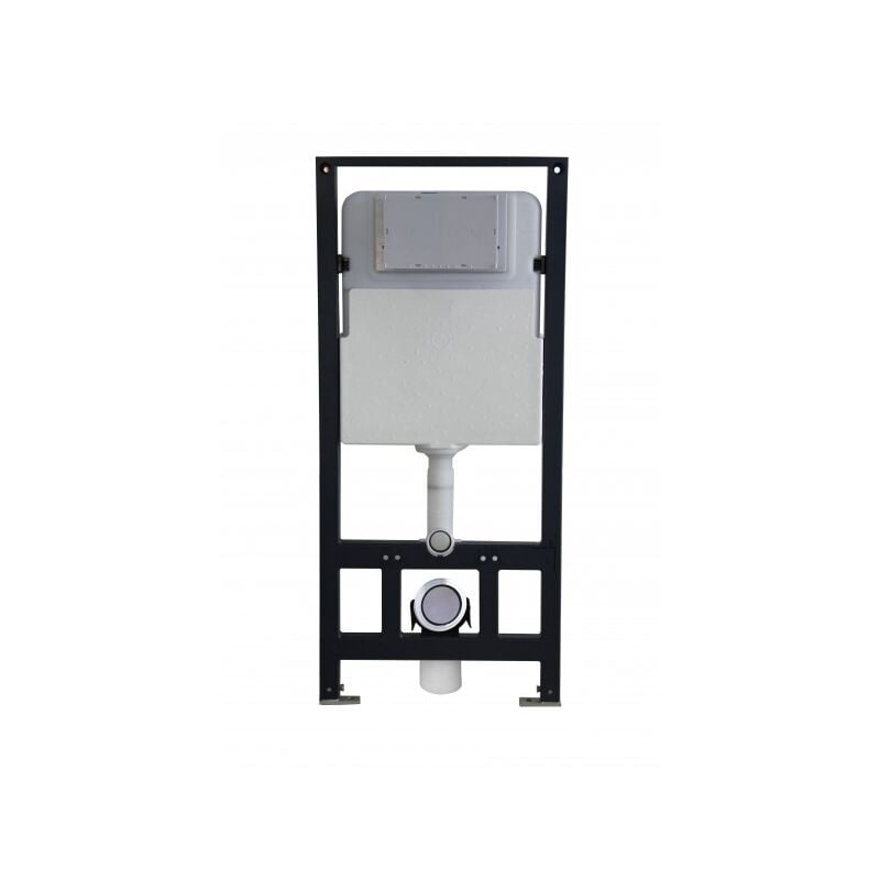 

Soporte de inodoro suspendido G3004A con placa de liberación - modelo seleccionable:Modelo 010 vidrio blanco