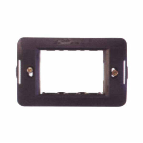Soporte de interruptores Millenium 3P Negro