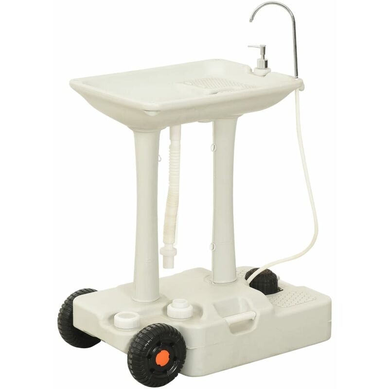 

Soporte de lavado de manos para camping con dispensador 35 L - Gris