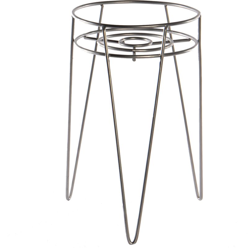 

Maison&white - Soporte de maceta de metal | Soportes para plantas altas para interiores | Maceta elevada con patas de horquilla | M&W (gris) - Silver