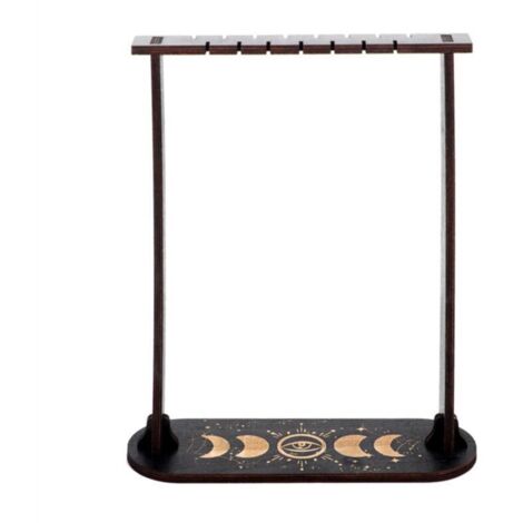 Soporte de madera para cristales wiccanos, soporte de exhibición para péndulo de radiestesia, A