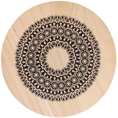 Soporte de madera para macetas MANDALA 20 cm