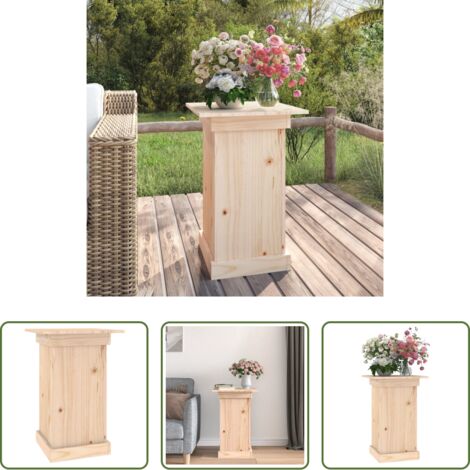 Soporte de madera -  Soporte para plantas madera maciza de pino 40x40x60 cm