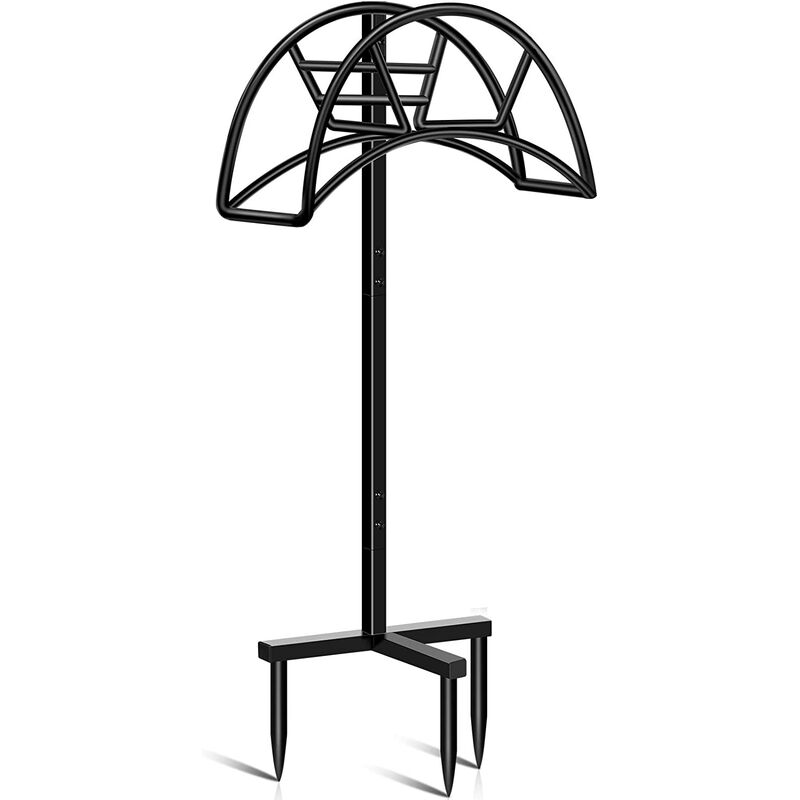 

Soporte de manguera de jardín Soporte de manguera de agua de metal desmontable Soporte de manguera Soporte de manguera de servicio pesado Soporte de