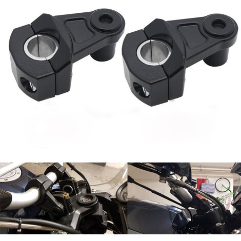 Soporte De Manillar De Motocicleta MINKUROW Soporte De Manillar Ajustable De Altura Universal 22mm 28mm