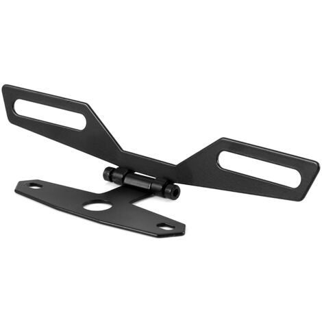 Soporte de matrícula de motocicleta Soporte de matrícula de motocicleta Soporte de lámpara de luz trasera universal Soporte de montaje de placa de matrícula ajustable para motocicleta ATV
