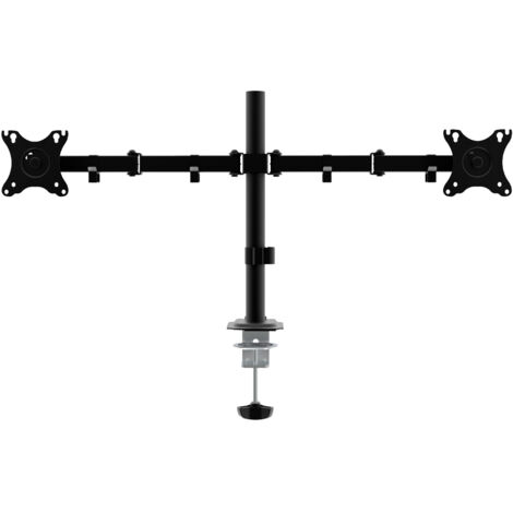 SOPORTE DE MESA UNYKA UK710102 2 CABEZALES AJUSTABLE Y GIRATORIO 10-32 Max. 10Kg VESA Max. 100x100