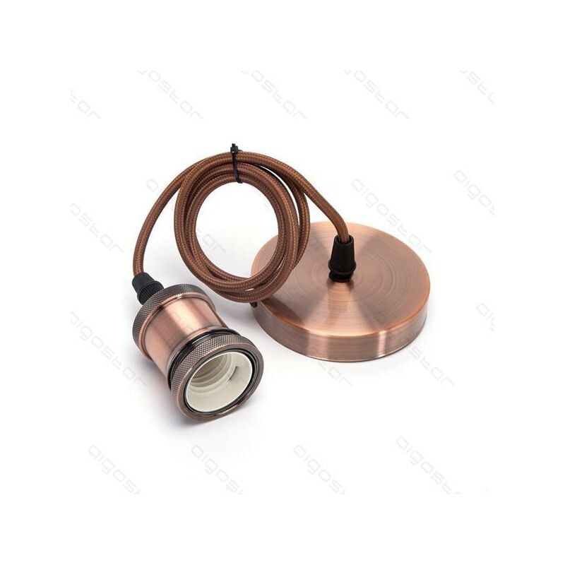 

Aigostar - Soporte de metal para lámpara E27 Bronce