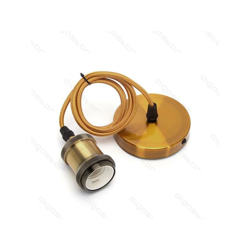 

Soporte de metal para lámpara E27 Dorado