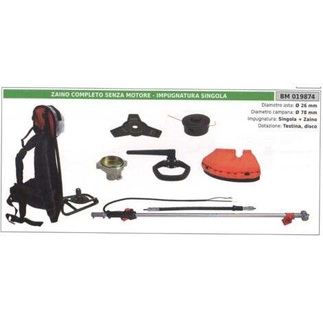 Soporte de mochila sin motor monomando cabezal de disco de mochila 019874
