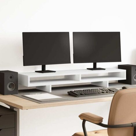 Soporte de monitor madera maciza de pino  100x27x15 cm