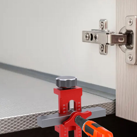 Soporte de montaje ajustable para puertas de armarios de aluminio: un accesorio de montaje para bricolaje, ideal para puertas estándar y diversos modelos.