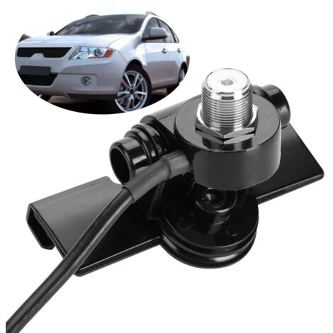Soporte de montaje para antena de coche, con sistema de fijación mediante clip al portón trasero/puerta.