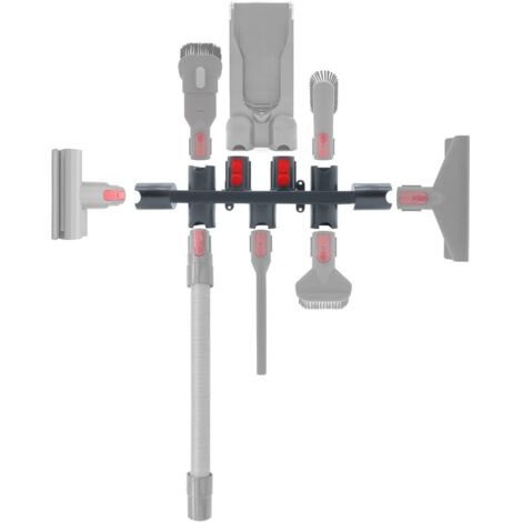 Soporte de montaje para estación de acoplamiento y accesorios para aspiradoras Dyson V7, V8, V10, V11, V15: organizador de pared, soporte de almacenamiento, repuestos y accesorios.