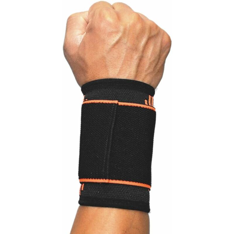 

Soporte de muñeca compresión de muñeca elástica para tenis, golf, gimnasio, deporte y fitness Vendaje de soporte para hombres y mujeres Talla única