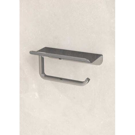 Soporte de papel higiénico cromado para montaje en pared