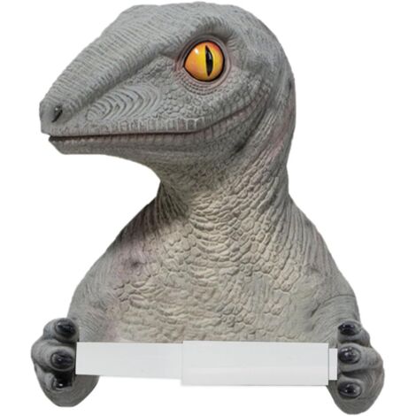 Soporte de papel higiénico de pared - Soporte de papel higiénico con forma de dinosaurio para el baño, soporte para toallas de papel para la organización en hoteles, cocinas y comedores.