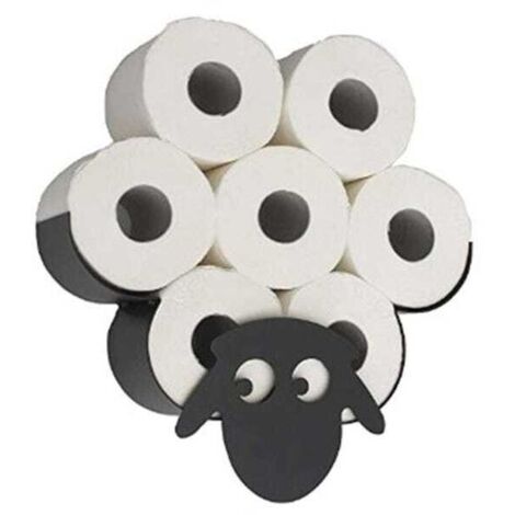 Soporte de papel higiénico metálico independiente, organizador de papel higiénico, soporte de papel higiénico decorativo con forma de animal, baño
