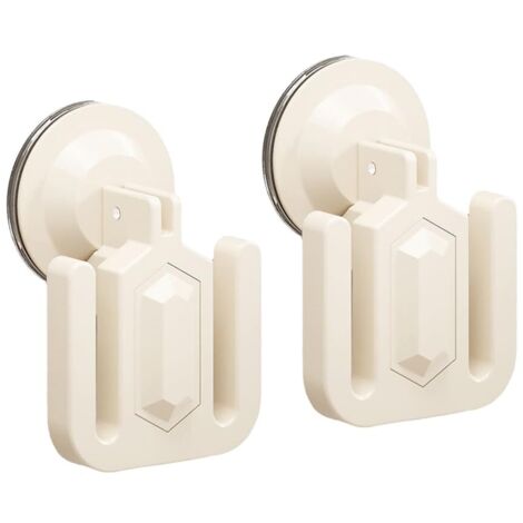 Soporte de pared blanco de 2 piezas para zapatillas, estante de pared para zapatillas, organizador de zapatos sin necesidad de taladrar con ventosa autoadhesiva para puerta, armario, baño y cocina.