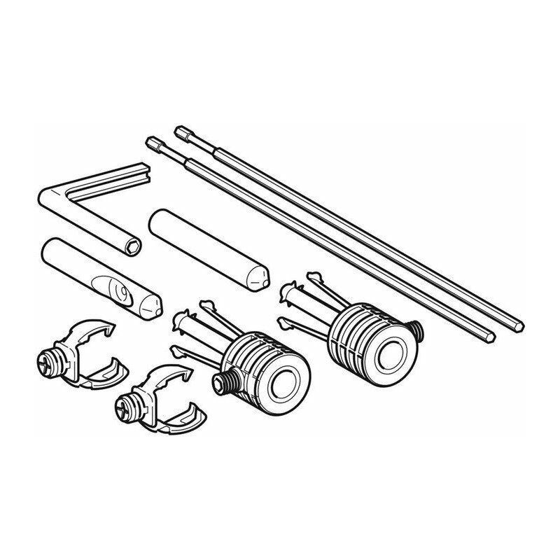 

Soporte de pared empotrado Geberit WB9N-SL215 para inodoro suspendido Era