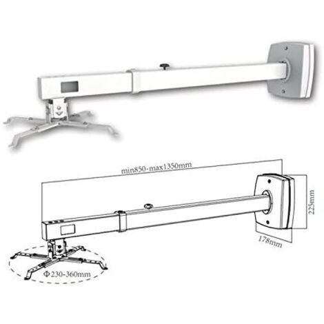 Soporte de Pared Extensible para Proyector approx appSV03P