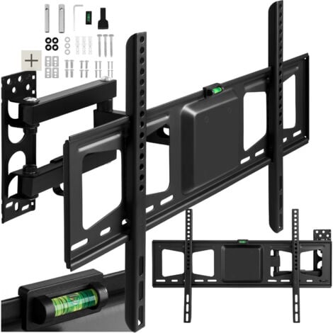 Soporte de pared inclinable y giratorio para TV de 32" a 100" (81-254 cm), VESA 600 x 400, soporta hasta 60 kg - soporte para pantalla VESA, base para monitor plano de televisión de acero, soporte par