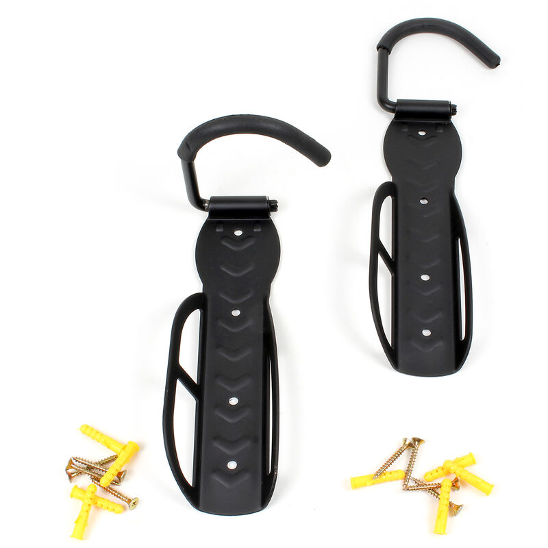 

Soporte de pared para 2 bicicletas de 30 kg cada una, 2 ganchos de pared para bicis MTB y otras