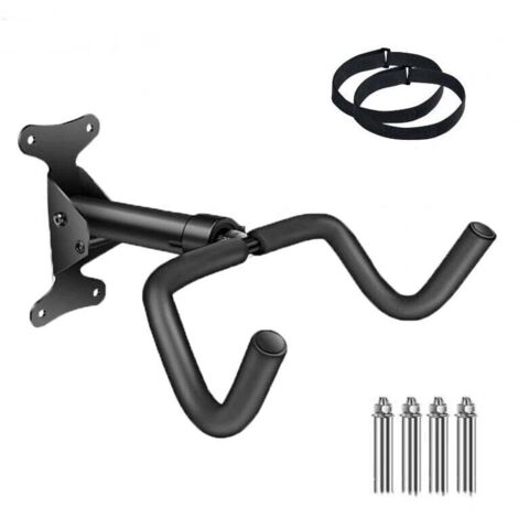 Soporte de pared para bicicletas, soporte para bicicletas, soporte para bicicletas, ángulo y distancia a la pared ajustables, capacidad de carga 50 kg, extensible 10 cm, soporte para bicicletas para g