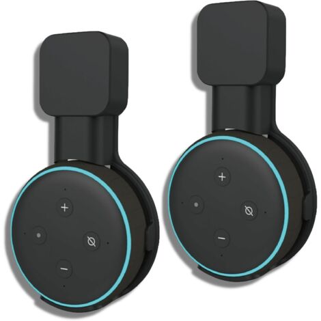 Soporte de pared para Dot 3 y Google Mini, soporte inteligente con gestión de cables integrada, soporte enchufable para altavoz Dot de tercera generación, ahorra espacio, ¡adiós a los cables desordena
