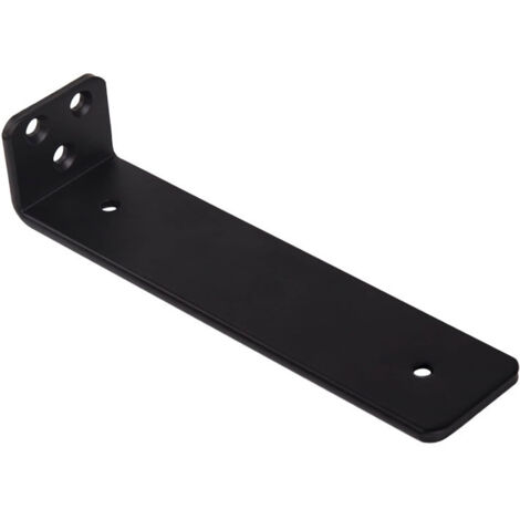Soporte de pared para estante, soporte metálico de 90 grados para estante, montaje en pared para estante de 15 x 4 cm, soporte resistente (2 piezas)
