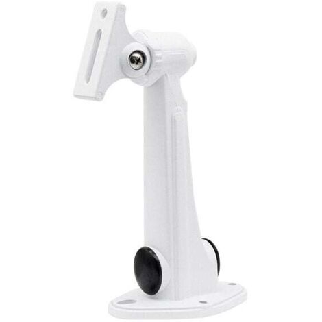 Soporte de pared para miniproyector, capacidad de carga: 3 kg, longitud: 16-20 cm, aluminio, para CCTV, cámara, proyector y webcam, rotación de 360° (blanco)