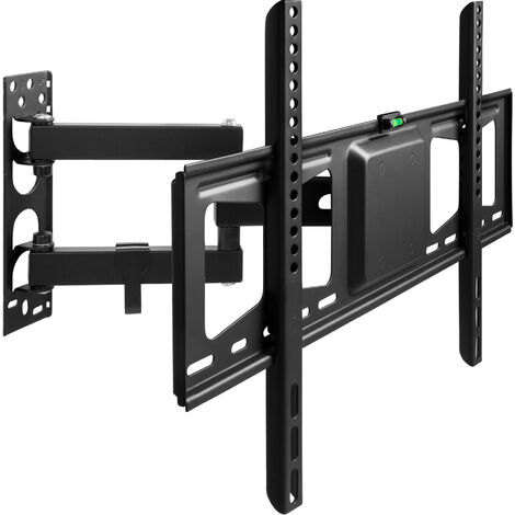 Soporte de pared para monitores de 32-60″ (81-152cm) inclinable y orientable - soporte para pantalla VESA, base para monitor plano de televisión de acero, soporte para monitores de ordenador - negro