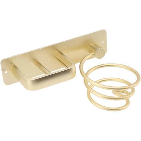 Soporte de pared para secador de pelo, baño, dormitorio, cuidado del cabello, herramientas de peinado para plancha de pelo