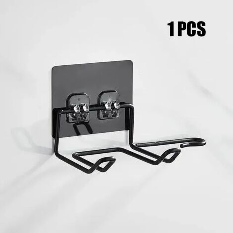 Soporte de pared para secador de pelo, planchas, soporte para secador de pelo, organizador de baño, estante de almacenamiento, accesorios de baño 004