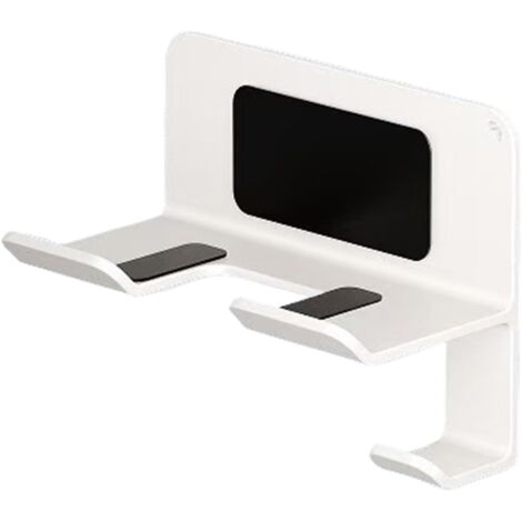 Soporte de pared para secador de pelo, soporte adhesivo de acero al carbono para secador y plancha de pelo, colgador para secador de pelo ideal para el baño, el dormitorio, la peluquería, el apartamen