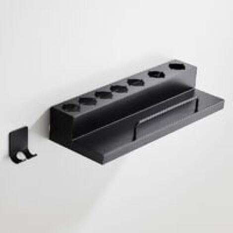 Soporte de pared para secador y rizador de pelo Dyson y 7 accesorios, kit de almacenamiento de pared de acero inoxidable de 3813,87 cm.