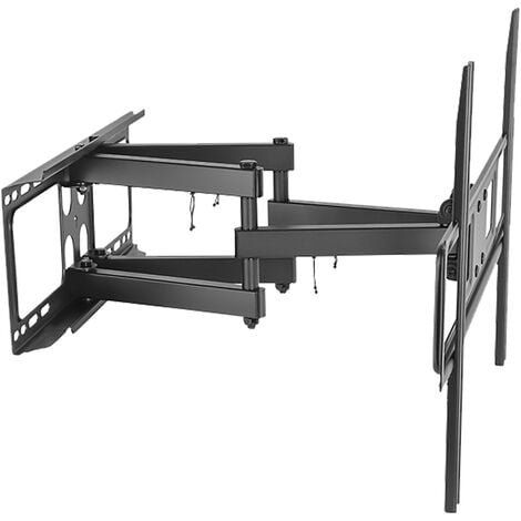 BONTEC Soporte de TV giratorio universal para pantallas LED OLED de 26 a 55  pulgadas, soporte de TV de altura ajustable con base de vidrio con