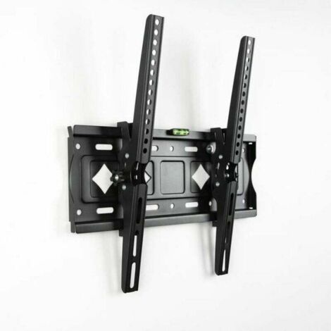 Soporte de pared para TV de 26-65” Soporte de TV con inclinación ajustable de 15° Soporte integrado para TV LED