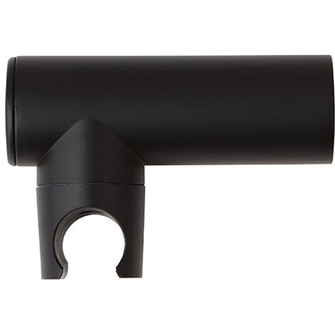 Soporte de pared redondo para ducha negro mate