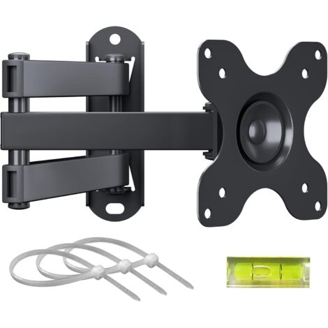 Soporte de pared universal inclinable para monitores 13-30" y placas TV/curbes hasta 15 kg, VESA 75x75/100x100 mm, 1 pieza