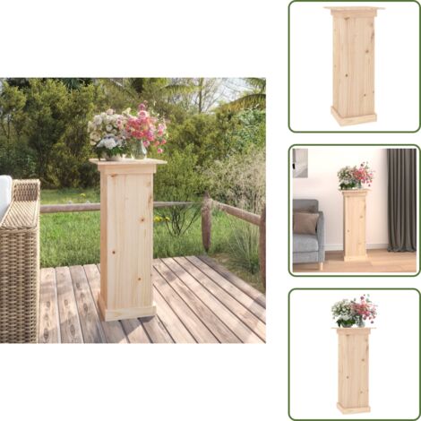 Soporte de pino - vidaXL Soporte para plantas madera maciza de pino 40x40x90 cm - Maceta
